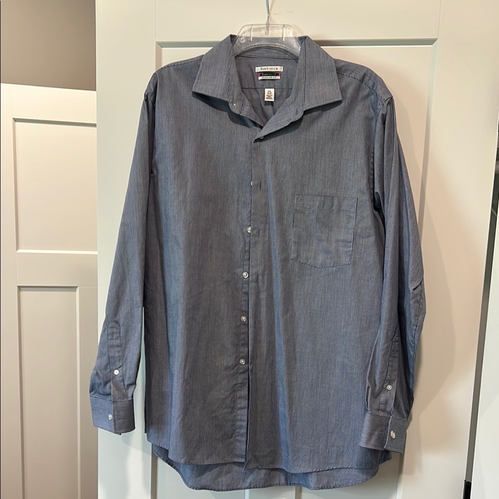 Van Heusen Blue Casual Button Down Shirt